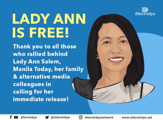 LADY ANN SALEM IS FREE!