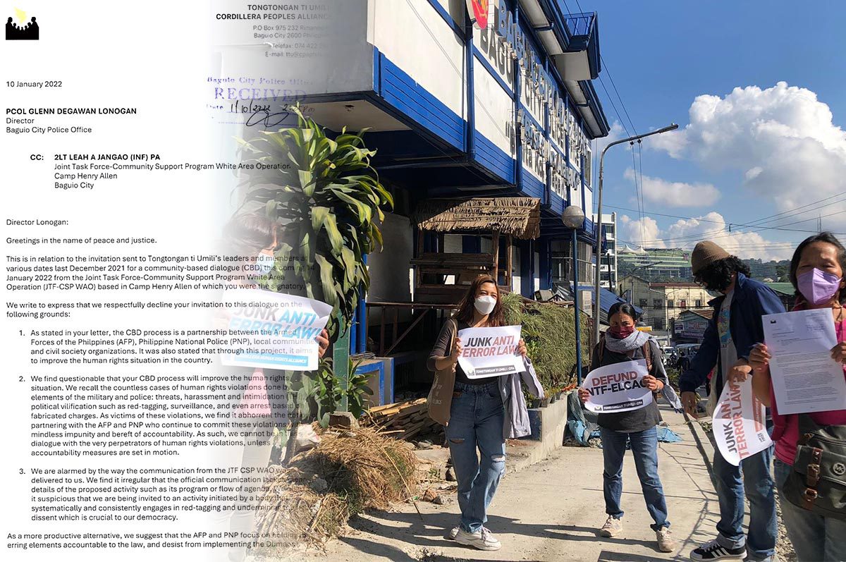 Baguio progressives say PNP, AFP accountability better than dialogue