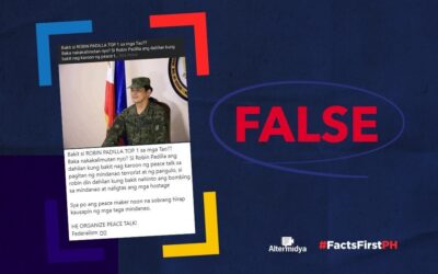 FACT CHECK: Robin Padilla main catalyst of peace efforts in Mindanao