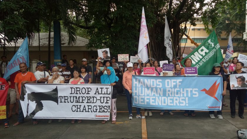 Different international organizations expressed their support to human rights group Karapatan officials who are facing perjury cases filed by National Security Adviser Hermogenes Esperon Jr.