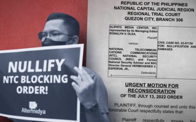 Reverse decision denying TRO vs NTC memo, Bulatlat urges court