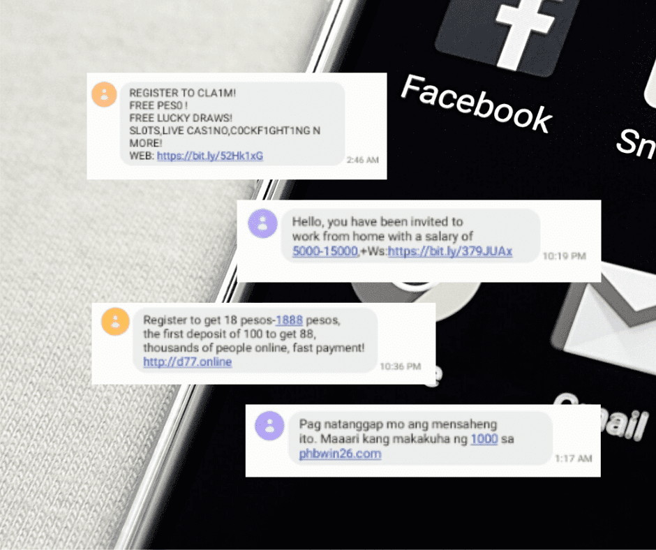 An additional weekly income of P2,000. This was the promise contained in a text message that call center agent Rosalyn Ogana received just last month. The text asked for her name, age, and e-Wallet number.