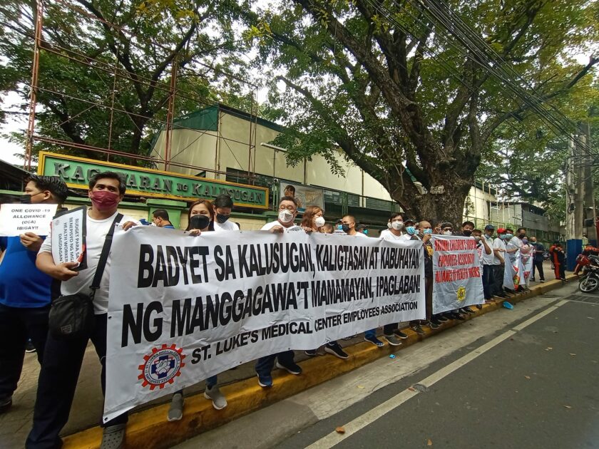 The end of the COVID-19 pandemic may be “in sight” as far as the World Health Organization is concerned. But for Filipino health workers, their rightful hazard pay and allowances remain nowhere to be seen.
