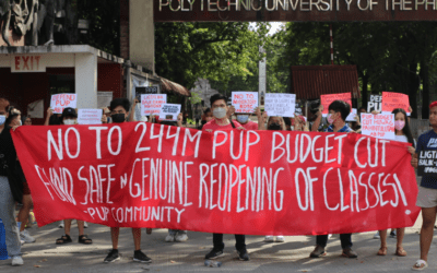 Students decry impending budget cuts in SUCs, oppose funds for mandatory ROTC