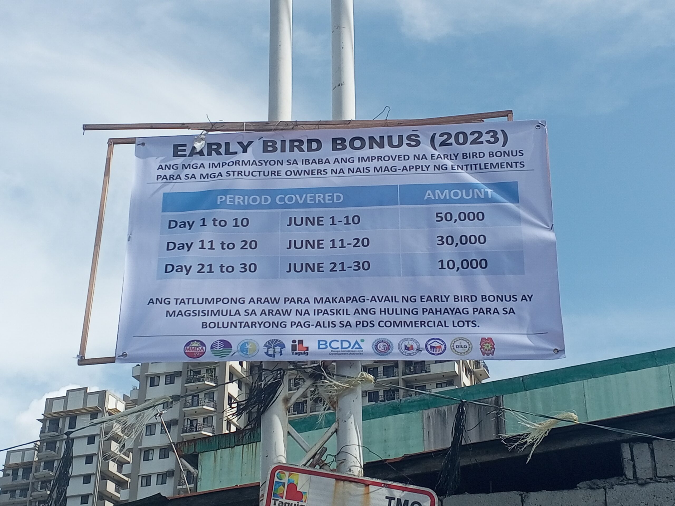 P50,000 kapalit ng sapilitang pagdedemolis, pang-enganyo lamang ng R-II Builders, MGS consortium, BCDA sa mga residente ng Maysapang