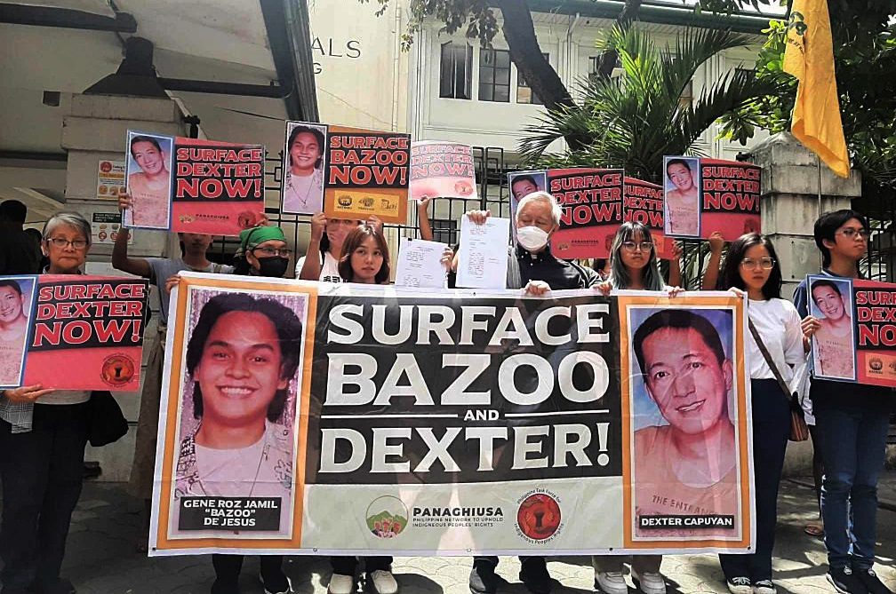 The families of indigenous peoples’ rights advocates Dexter Capuyan and Gene Roz Jamil De Jesus, who disappeared more than two months ago, asked the Court of Appeals to order law enforcement authorities to surface their missing kin.