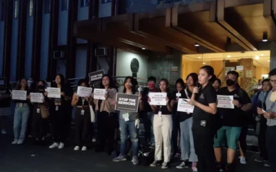 Press freedom advocates light candles for slain journalists in the Philippines and Gaza