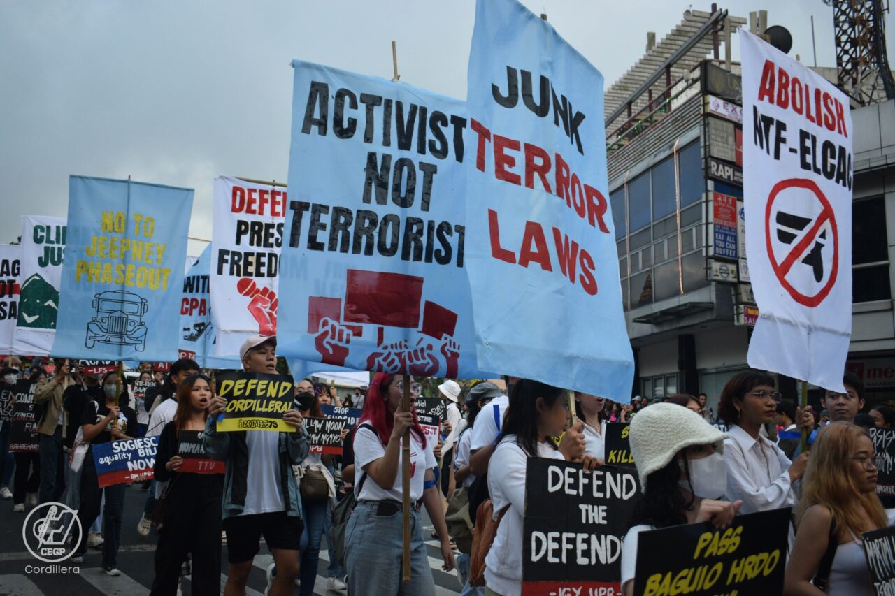 Baguio groups rally to call for change, respect for human rights