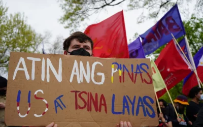 News in Pictures | Fil-Ams protest trilateral meeting in DC