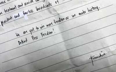 Frenchie Mae Cumpio’s message on National Press Freedom Day